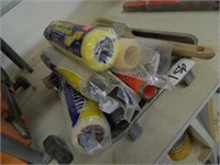 Asst. paint brush, roller, tray