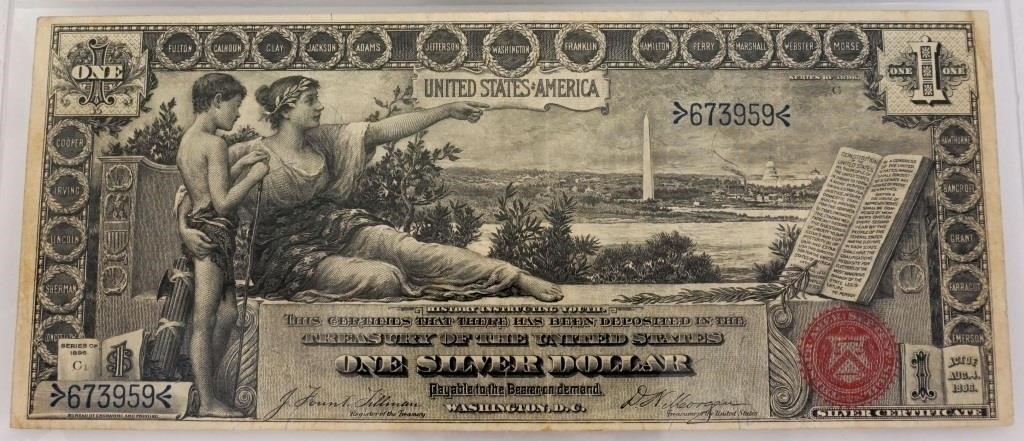 US $1 Silver Certificate, 1896, Fr.224, PCGS VF30