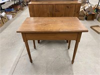 Primitive Country Two Drawer Table