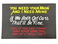 ‘You Need Your “Mon” And I Need Mine’ Cardstock