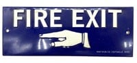 ‘Fire Exit’ Metal Sign 8” x 3”