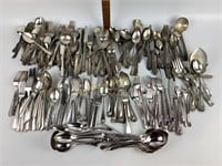 Flatware stainless, silver plate