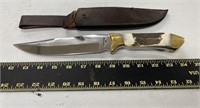 Trophy Stag J420 Fixed Blade Knife & Sheath