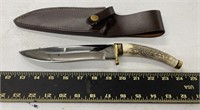 Whitetail Cutlery Fixed Blade Knife and Sheath