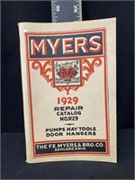 1929 Myers Hay Equipment Catalog