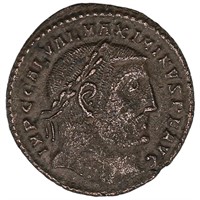 RGS F+ Maximinus II AE Nummus Ancient Roman Coin