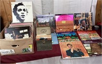 Assorted Vintage Vinyl Record Albums and 45s