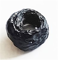 Roman 1st-3rd AD Ancient glass bead black