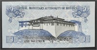 Bhutan 2013 ONE NGULTRUM banknote UNC.