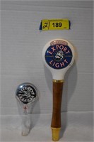 Two Special Export Beer Tap Handles