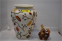 Colorful Vase/Jar & Cork Decor