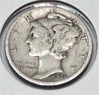 1936-S USA Silver Mercury Dime