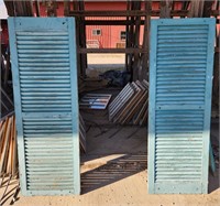 Two Vintage Chippy Shutters