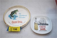 Collectible Cutty Sark & Cabin Still Ashtrays