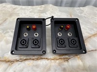 2 ABS Jack Plate for Speakers