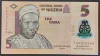Nigeria 2021 FIVE NAIRA banknote UNC.