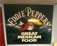Eddie peppers Huge Plastic Sign 6’ X 5’ / No Ship