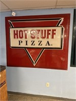 Hot stuff pizza huge plastic sign 6’ X 5’ /No Ship