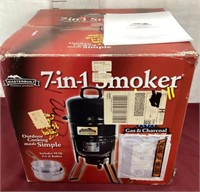 NIB 7-in-1 Smoker, Includes 10 Quart Pot & Basket