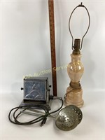 ceramic table Lamp fixture Art Deco GE
