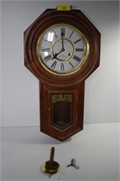 Waltham 31 Day Chime School House Clock