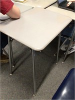 1 School desk Metal bottoms 27" x 19" x 29"
