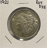 S - 1921 MORGAN SILVER DOLLAR (4M)