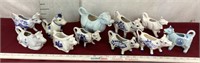 Vintage Delft Style Cow Creamers