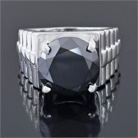 APPR $3500 Moissanite Ring 10.25 Ct 925 Silver