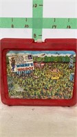 Plastic Lunch Box - Where's Waldo w/thermos