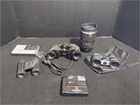 Vintage Binoculars and Cameras