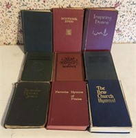 (9)CHURCH HYMNALS-ASSORTED