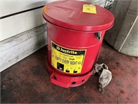 FLAMMABLE RAG WASTE CAN