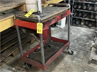 RED ROLLING CART