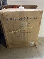 Motini candle style 5lt chandelier black/brushed