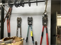ASSORTED BOLT CUTTERS & CRIMPERS