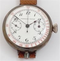 Universal Monopusher trench style chronograph