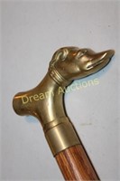 Brass Head Walking Stick 34L