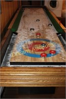 Shuffleboard Table with Stones, Located/Basement