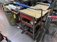 RED ROLLING CART