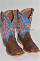 Twisted X Youth Leather Western Boots Sz 2.5