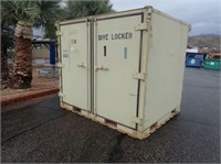 Aluminum 2-Compartment, 4-Door Storage Container w
