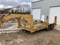 Belshe Industries 17' flat bed trailer 3' dovetail