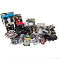 Collection of Assorted Audio Video Cables Mounts +