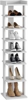 HOMEFORT 7-Tier Shoe Rack, White