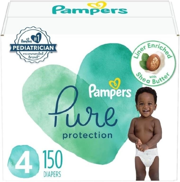Pampers Pure Diapers - Size 4 (150)