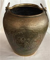 Asian Bronze Decorative Bucket