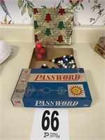 1962 Password, Marbles and Jacks