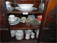 Contents of Queen Ann Style Chine Cabinet - Misc.