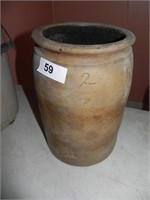 No. 2 Cannelton Pottery Crock